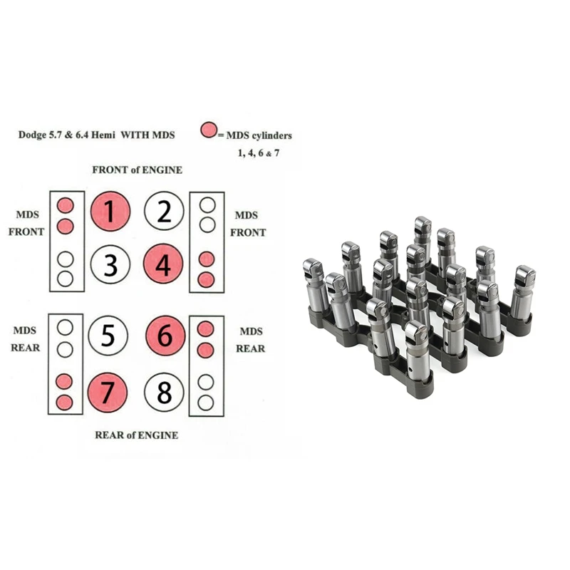 MDS подъемники подходит для Chrysler Dodge Jeep 5.7L 53021726AE впускной/53021726AD выхлопной