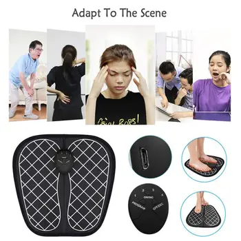 

EMS Electric Foot Massager Cushion Feet Muscle Stimulator Foot Massage Mat Improve Blood Circulation Relieve Pain Health Care