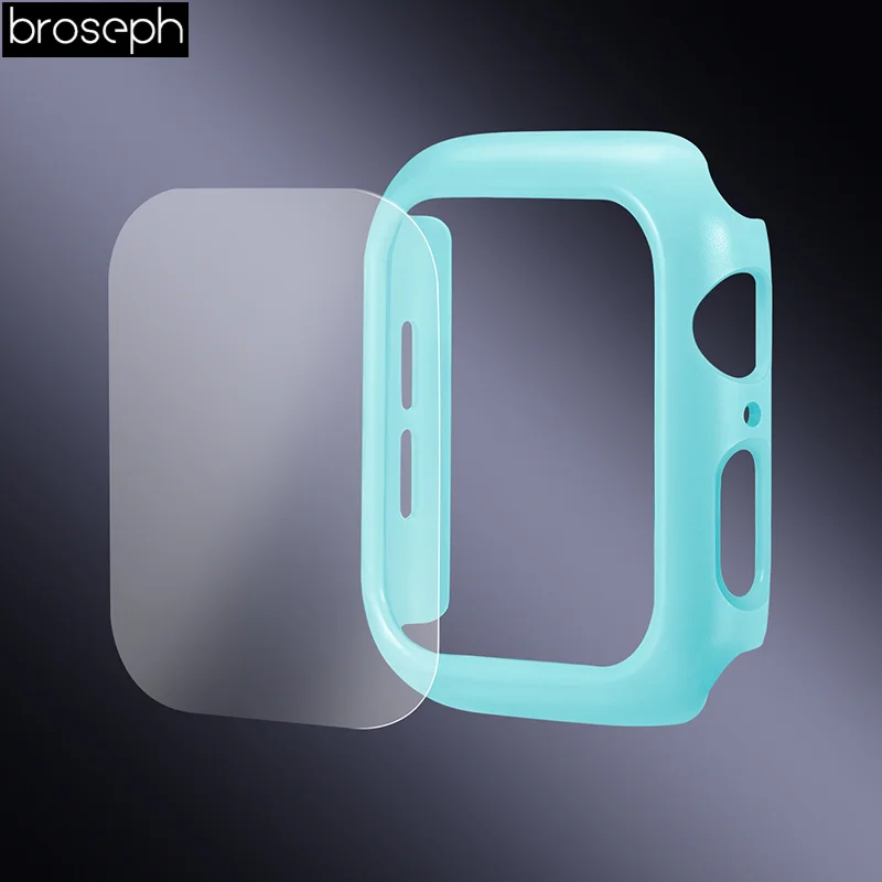 PET Sreen защитный чехол для Apple Watch 4 полосы 44 мм 40 мм корпус из поликарбоната чехол для iwatch серии 4 защита Бампера
