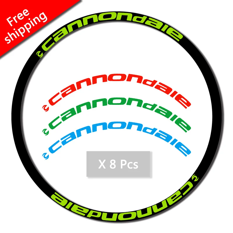 

Wheels stickers cannondal MTB 26/27.5/29er Free shipping Vinyl cycicle Road bicycle rim decals bike accessories Wheels stickers