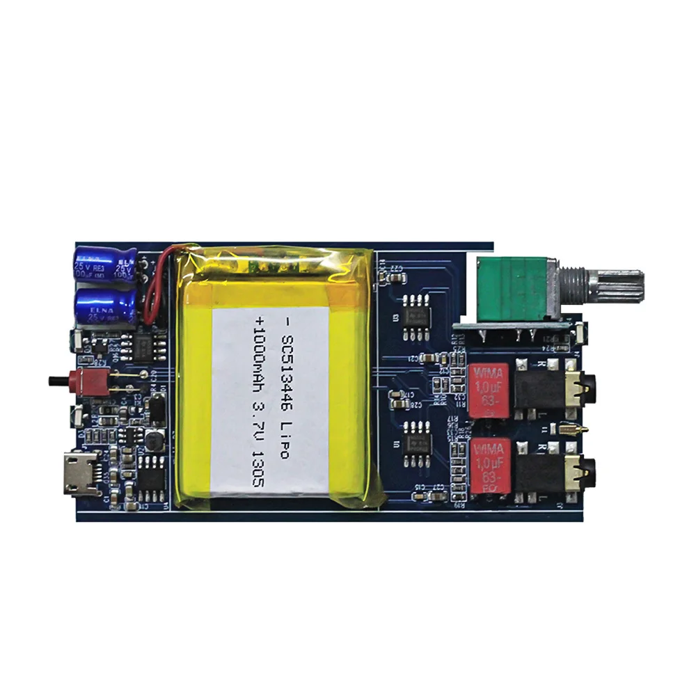 SUCA Mini HIFI Fever High Power Headphone Amplifier Portable Ear Amplifier With Dual NE5532 Op Amp For Mobile Phone DIY