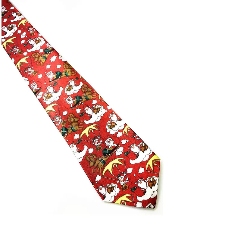 Новогодние Веселые елочные игрушки для украшения галстук с рисунком дерева Рождественское украшение для дома Рождественское украшение безделушки - Цвет: A