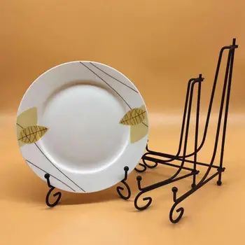 

Storage Rack Plate Stands Art Iron Display Stand Bracket Support Holder for Bowl Plate Art Photo Picture Frame Home Decor Tools