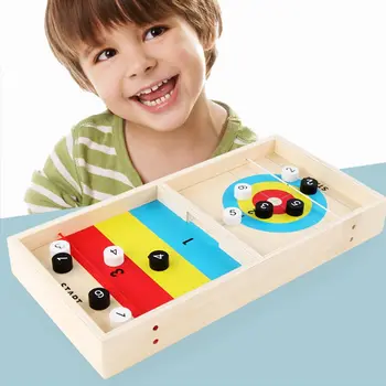 

Children Ice Arc Ball Game Exercise Toy Baby Physical Coordination Traning parent-child Interactive Wooden Toys For Children