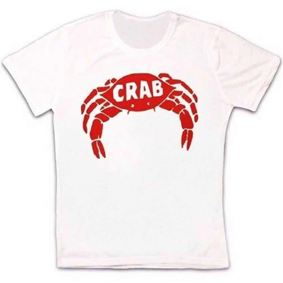 Crab Records Printed Reggae Music Label Retro Vintage Hipster Unisex T Shirt 805 Style Round Tee | Мужская одежда