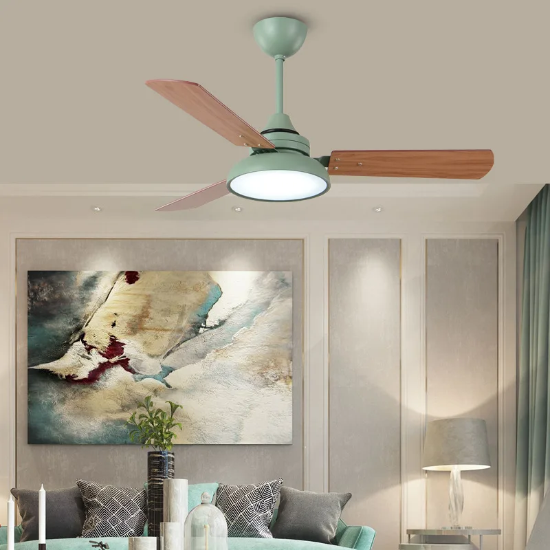 42Inch Led Ceiling Fan With Lamp Roof Lighting Fan Modern Bedroom Living Room Kitchen Decorate Ceiling Fans With Remote Control