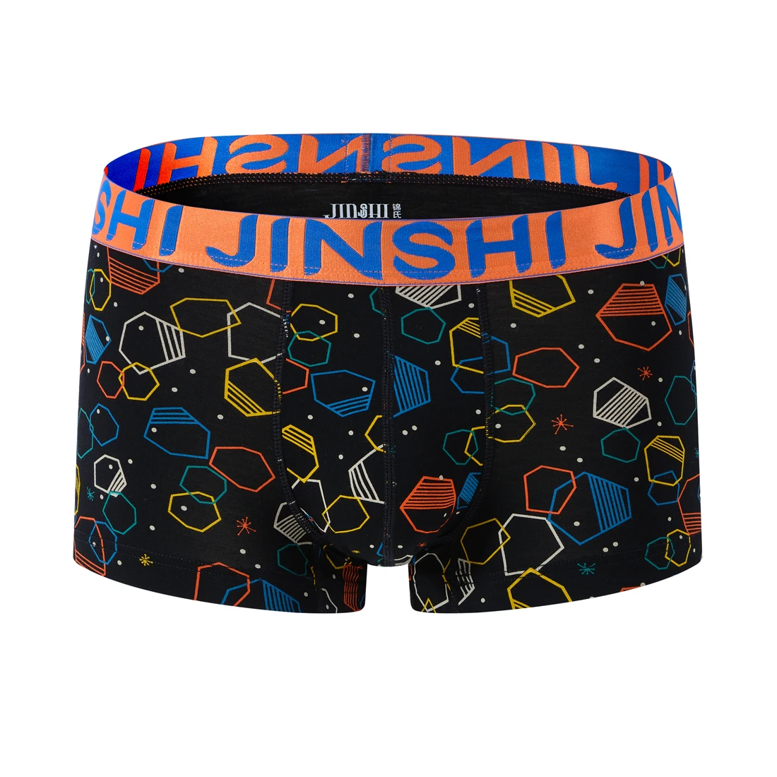Mens Print Boxer Briefs Bamboo Breathable Comfortable Quick-Dry Ins-Style U-Pouch Male Boxers Trunk Men's Underwear