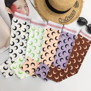 

Sunscreen female summer letters ice silk sleeves anti-driving sleeves gloves tide ribbon UV printing pattern Arm sleeves