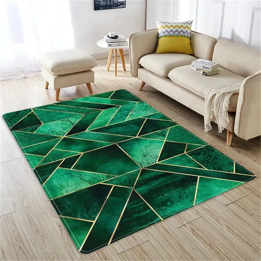 Geometric Carpet Marble Bedroom Luxury Nordic Livingroom Rug Modern