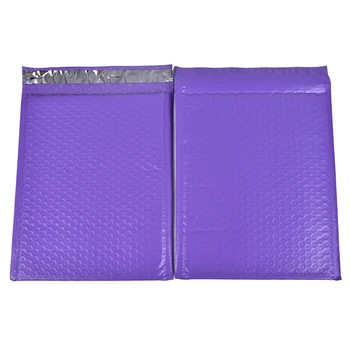 

Speedy Mailers 10PCS Purple Self Seal Bubble Envelope Shipping Mailer Poly Bubble Mailers Aluminum Foil Bags Padded Envelopes