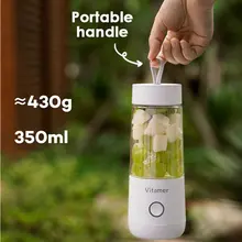 Мини Портативный электрический соковыжималка чашка 350 мл открытый фруктовый сок блендер 14000 об./мин быстрая скорость еда миксер молочный коктейль соковыжималка