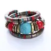 Women  Fashion Bracelet Jewelry Silver Color Faux  Boho Adjust Bangles Charm Chic Beads Bracelets 5