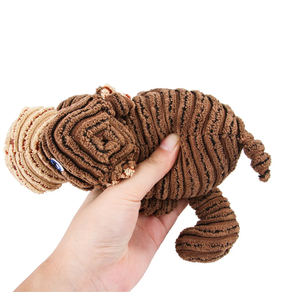 Solid Dog Ball Toys Puppy Cat Plush Dogs Toys For Small Dog Bite Resistant Cute Animal Designs Chew Squeaker Toy