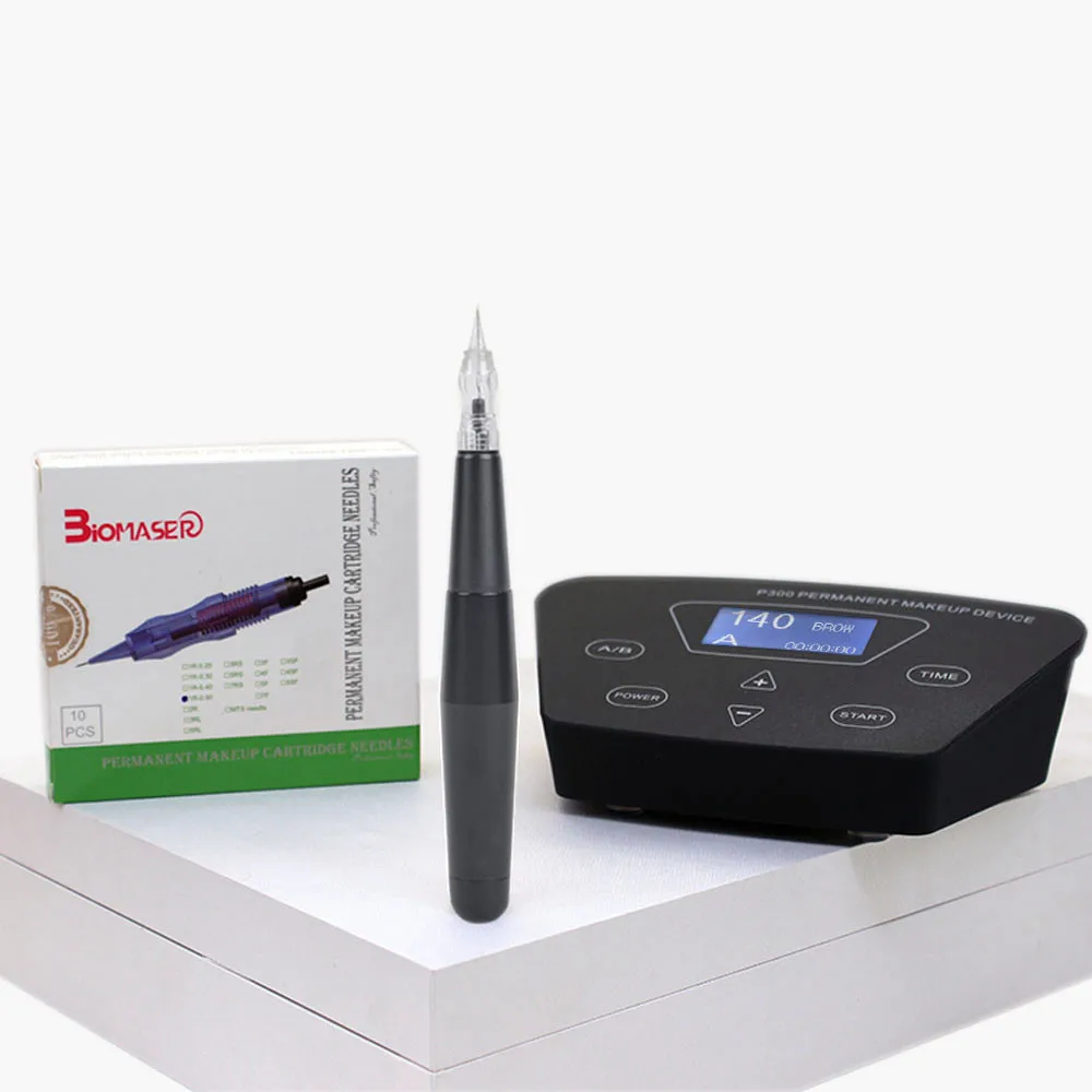 White box 01 BIOMASER E005 P300, перманентные наборы для машинного макияжа, бровей, тату-машина, ручка, роторный пистолет для бровей, подводка для глаз, губ, тату, набор - Цвет: White box 01