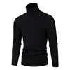 Mens Sweater Turtleneck Pullovers Korean Fashion Computer Knitted Sweater Men Black White Turtleneck Sweater Men Solid Pullovers 6