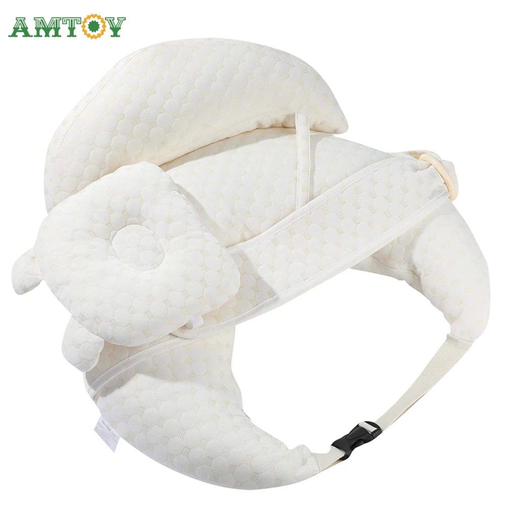 

Baby Pillow and Positioner Boy Girl Pillow for Nursing with Headrest Backrest Baby Breastfeeding Pillow Soft Nursery Pillow