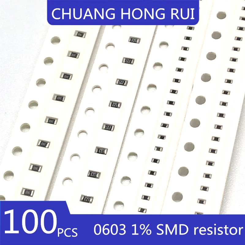 100 шт. 0603 SMD резистор 110 r Евро 1/10 Вт + / - 1% точность | Электронные компоненты и