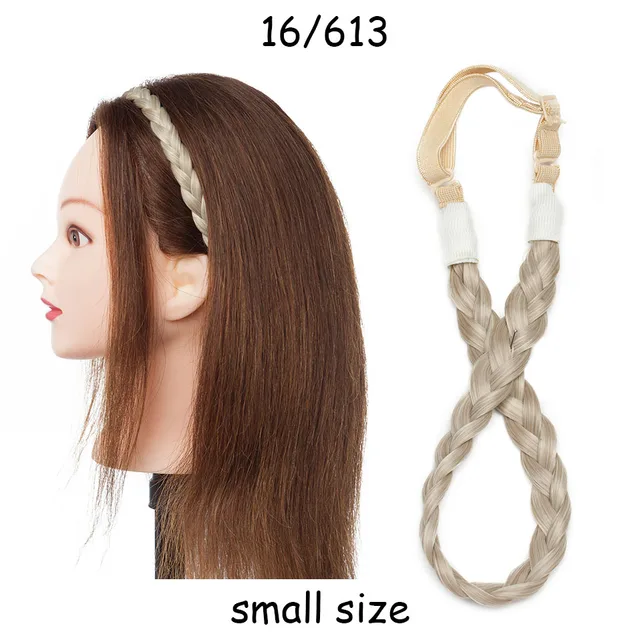BENEHAIR Synthetic Braided Headbands Fake Hair Plaited Hair Band Braiding Hair Accessories Hair Extension Hairpiece For Women S-16-613
