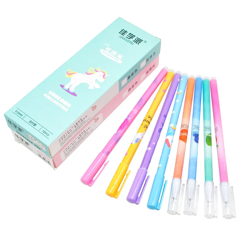 

1pcs Erasable Pen High Temperature Disappears Blue Black Ink Office Neutral Pen Cute Pen Kawaii School Supplies Sale Items