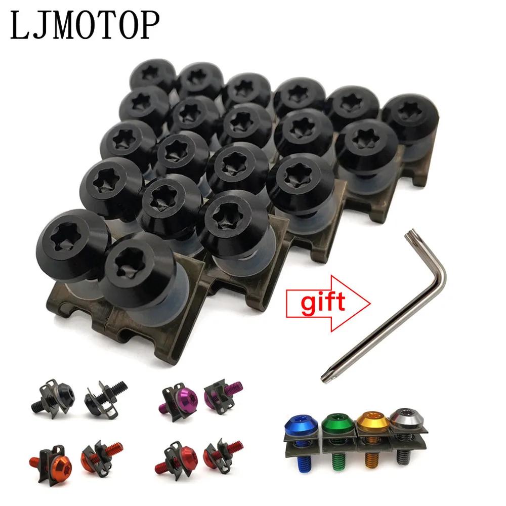 General purpose Motorcycle Fairing Screws Clips Body Spring Bolts For DUCATI 695 696 796 MONSTER HYPERMOTARD 800 | Автомобили и