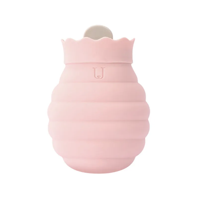 Trumpet pink Силиконовая грелка для впрыска воды взрывозащищенный теплый мешок для воды грелка для рук силиконовый для микроволновой печи Подогрев воды мешок - Цвет: Trumpet pink