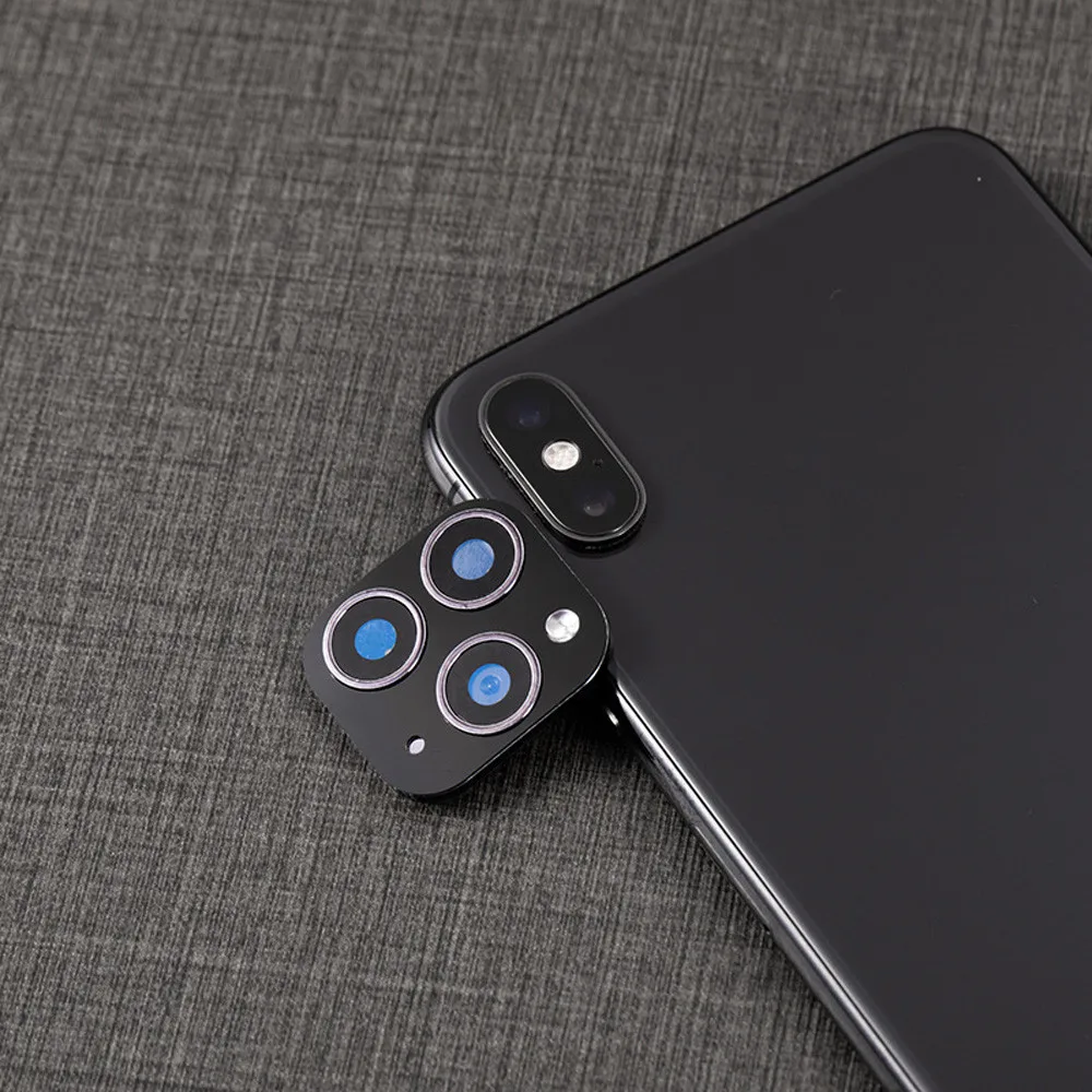 For iPhone X XS MAX Seconds Change For iPhone 11 Camera Lens Screen Protector Second generation lens film metal lens sticker #B