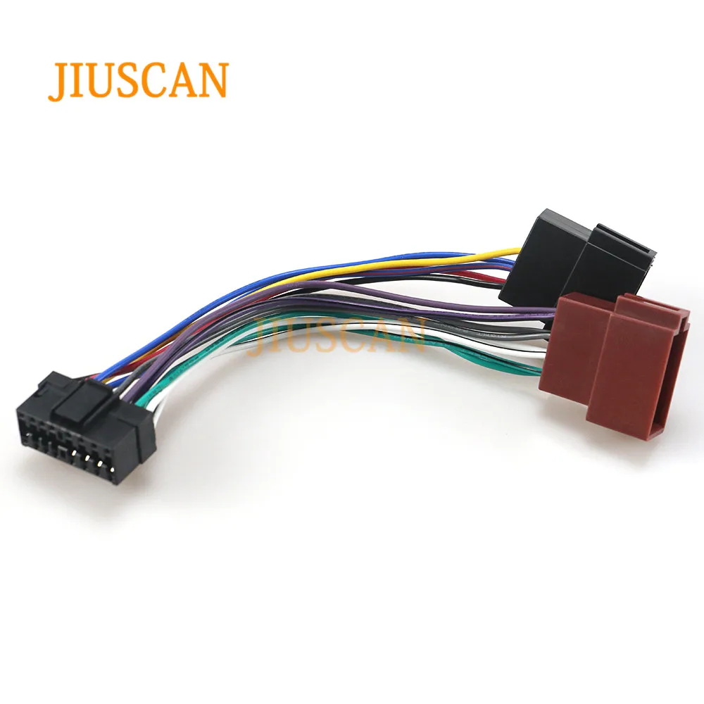 JIUSCAN 15-109 автомобиль ISO жгут головной кабель для SONY CD для JVC KD стерео радио провода адаптер разъем проводки соединительный кабель
