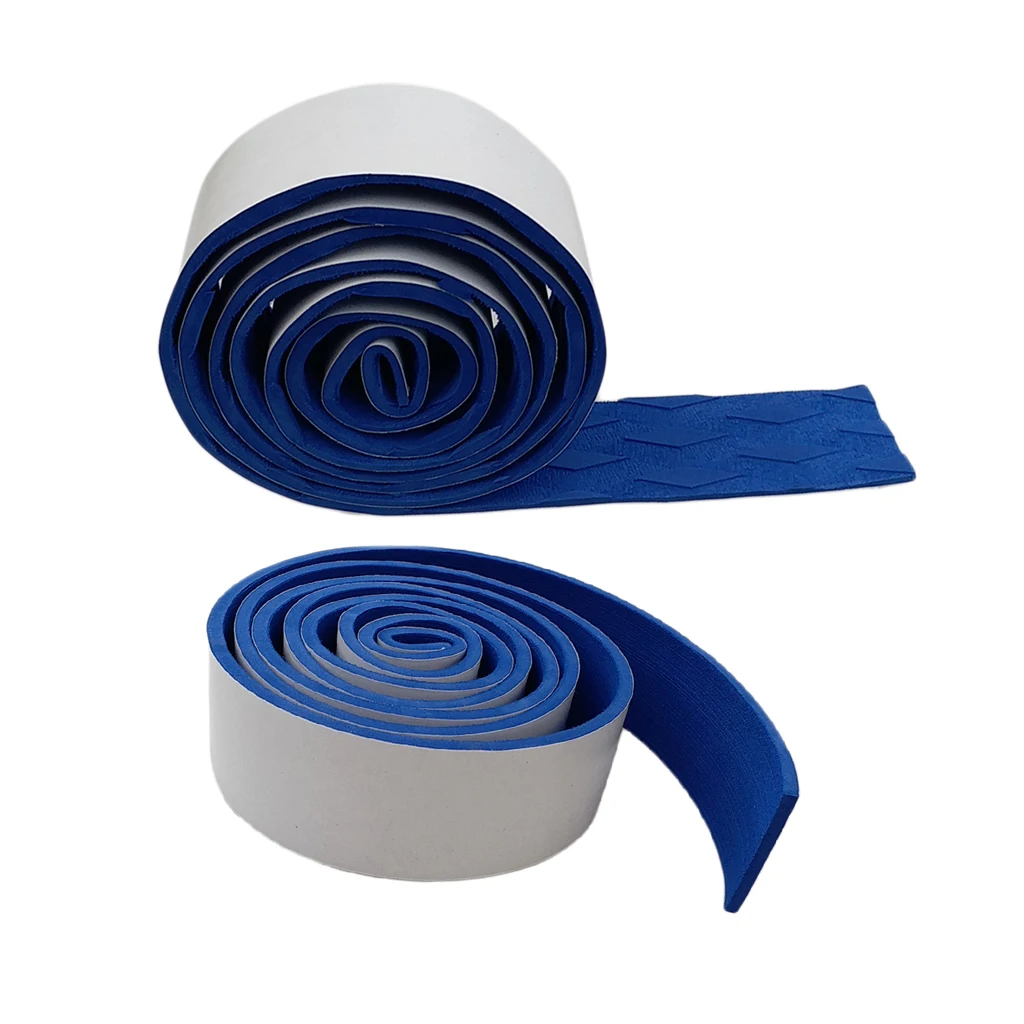 1 Roll Non-Slip Boat Flooring Decking Pad (86in x 2in x 0.2in) 5mm Thickness EVA Foam Faux Teak Marine Mat - Dark Blue