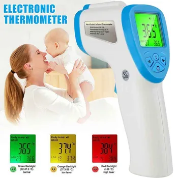 

термометр цифровой Forehead thermometer LED digital non-contact infrared thermometer home essential spot градусник для тела 45*