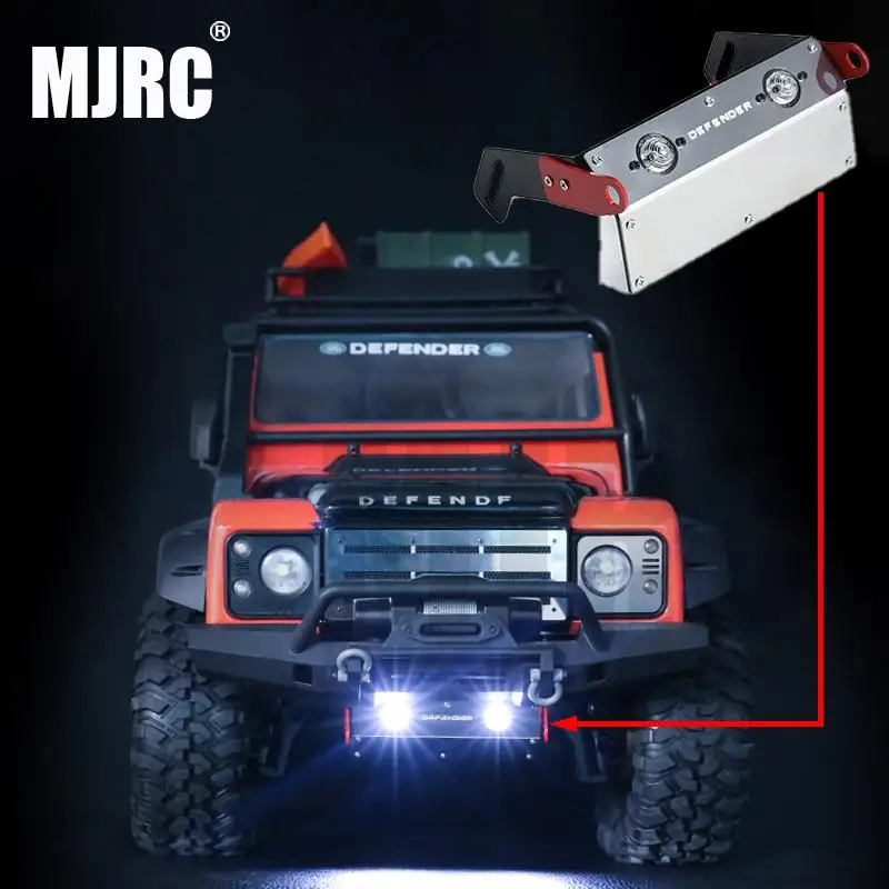 Najtaniej TRAXXAS TRX 4 Defender TRX4 Bronco zderzak przedni metalowa płyta ochronna lampa pancerza podwozia dla 1 10 RC symulacja samochodów wspinaczkowy