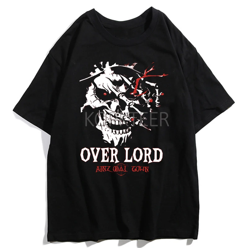 Футболка Ainz Ooal мужская с принтом Overlord Albedo забавная Повседневная тенниска в