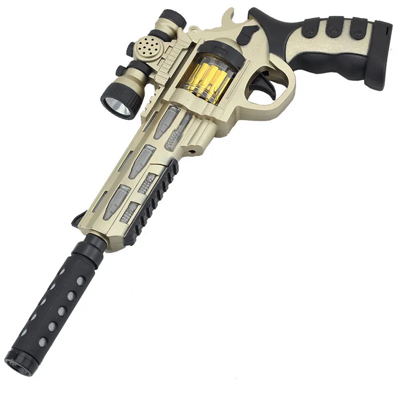 

Electric Toy Pistol plastic Revolver toy guns Simulation Gunfire Light flashing Children's Toy Gun Sniper Revolver orbeez