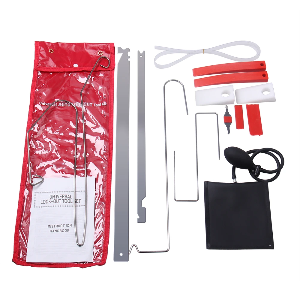 Auto Emergency Tool Autoruit Deur Sleutel Verloren Kit Opblaasbare Luchtpomp Wedge Peutergereedschap Lock Out Emergency Open unlock Pad Tool