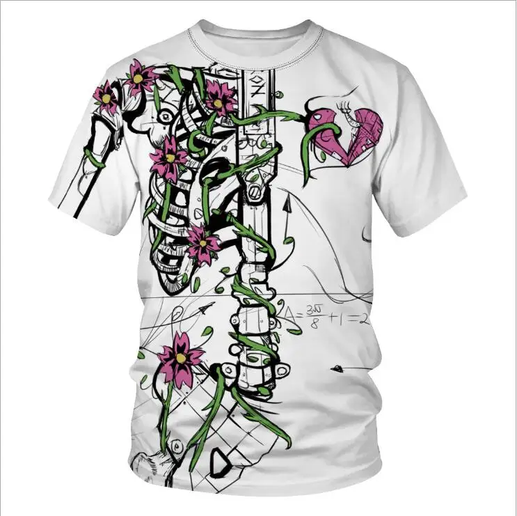 Летние мужские Для женщин влюбленных Одежда футболки на День всех святых в Америке; короткий рукав 3D цифровая печать свободная футболка M021