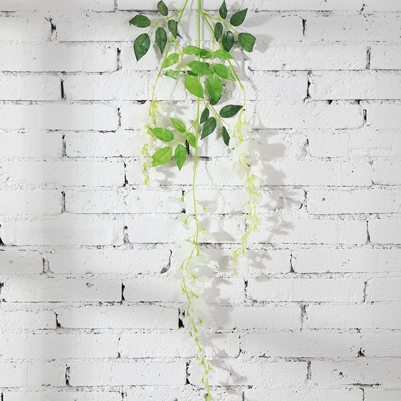 Wisteria Vine Artificial Flowers Silk Garland Arch plant decor home garden decoration hanging plant wall christmas decoration Wisteria Vine Artificial Flowers Silk Garland Arch plant decor home garden decoration hanging plant wall christmas decoration