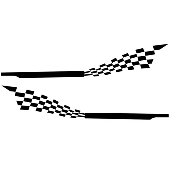 

Car Sticker Car Sideways Vinyl Striped Lattice Applique Diy Car Shape 215X44cm