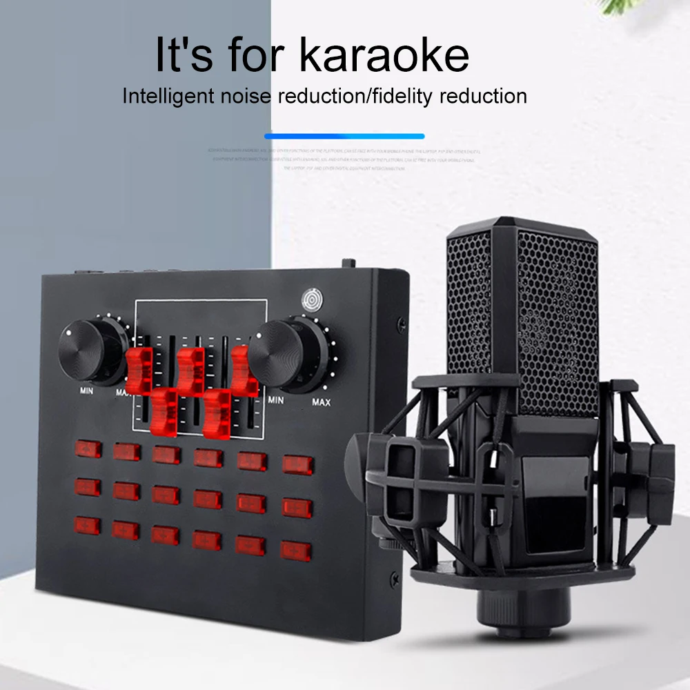 Bluetooth Broadcast Card Live Show Soundcard With Audio Interface Audio