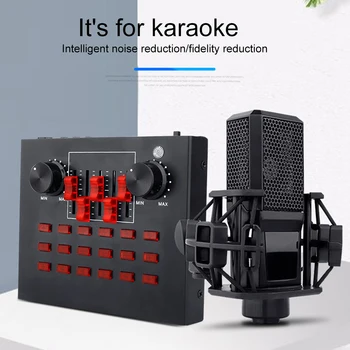 

Bluetooth Broadcast Card Live Show Soundcard With Audio Interface Audio USB Headset Microphone Personal Entertainment Streamer