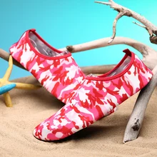 Плавание обувь водонепроницаемая обувь мужская обувь для бассейна женская обувь для бега, йоги обувь Плавание ming Дайвинг сандалии пляжные шлепанцы Босиком Спортивная обувь камуфляжной расцветки, красный