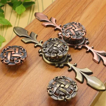 

Antique copper handle ancient ancient handle Chinese furniture hardware cabinet drawer wardrobe single hole