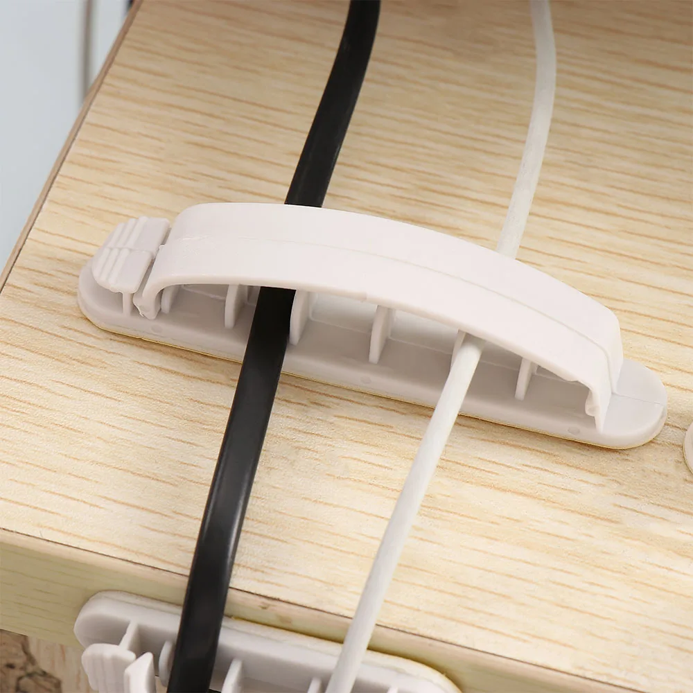 10 Pcs Desktop Wire Holder Splitter Earphone Data Line Buckle Cable Organizer Fixed Clip Cord Winder Home Practical