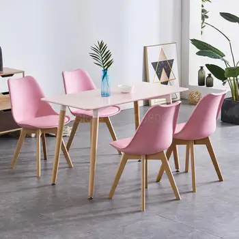 

Nordic table small square table small apartment table simple solid wood casual coffee table and chairs combination