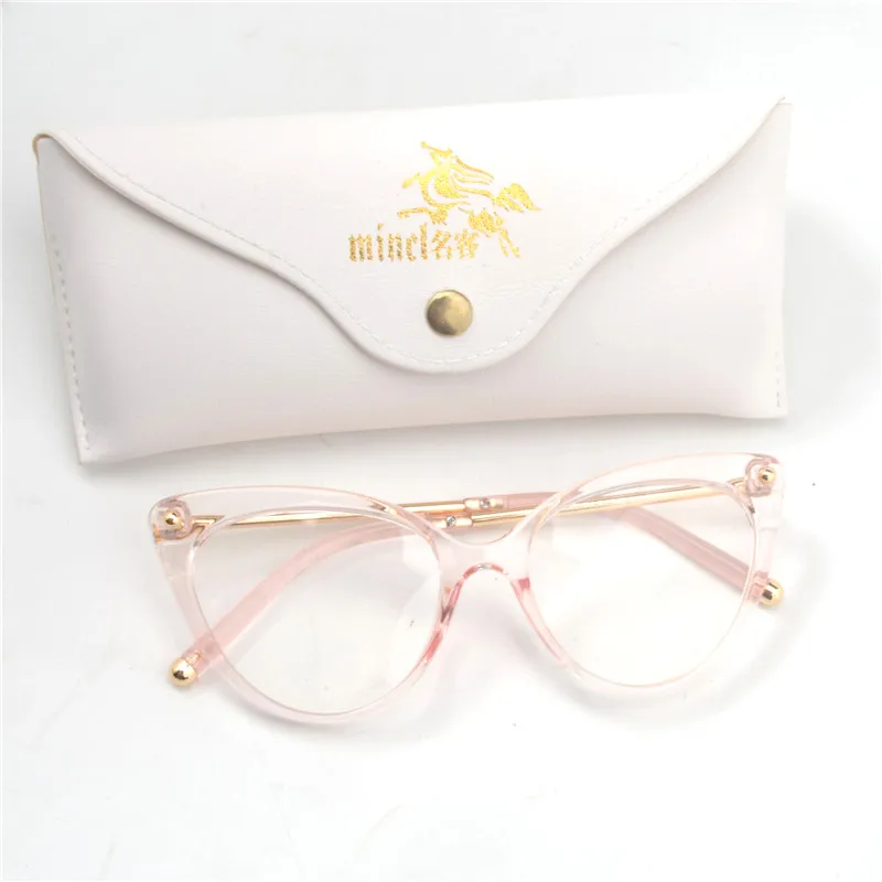 Progressive multi-focal reading glasses women female sun photochromic metal spectacle frame far and near dual-purpose NX - Frame Color: pink
