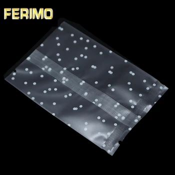

300pcs/lot Clear Plastic Biscuit Cookie Bags Snack Baking Packs Dot / Star Pattern Bag Candy Packaging for Party Decoration Bag
