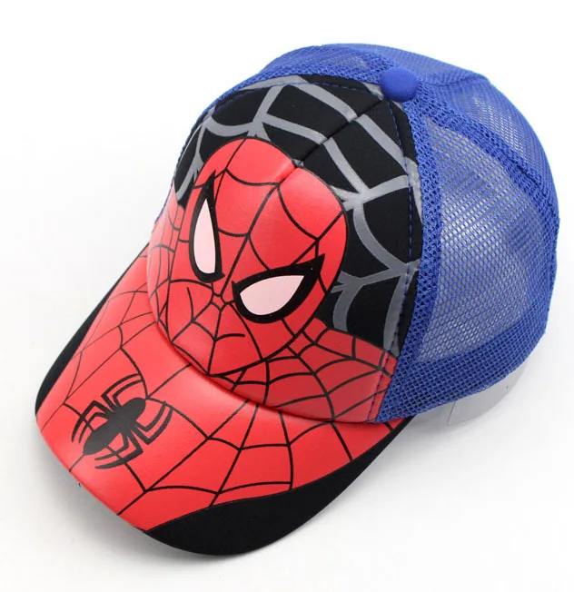 Модная бейсбольная кепка с человеком-пауком, Свободно регулируемая бейсболка s, бейсбольная кепка для мальчиков и девочек, красивая детская шапка в стиле хип-хоп