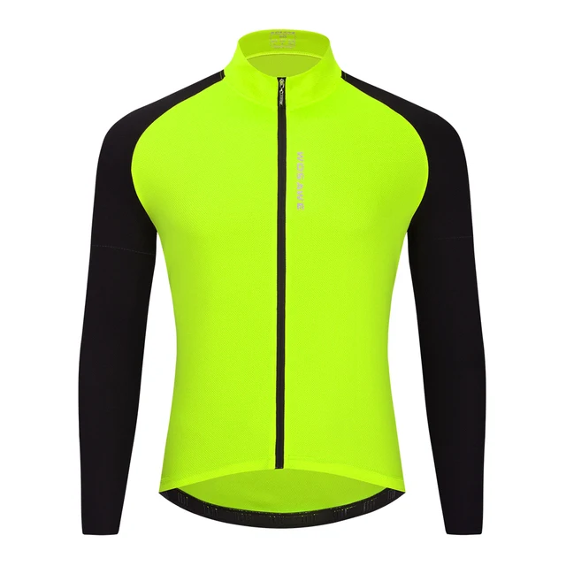 WOSAWE Breathable Cycling Jersey Qick Dry MTB Bike Bicycle Shirts Men's Top clothing ciclismo Long Sleeves Jersey Running Shirts BL222-G