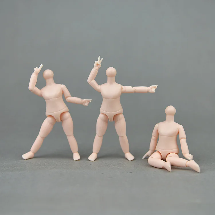 Small Mini Ob11 Doll Body 1/12 Bjd Doll White Skin 9.5cm Height Multi-joint Body bjd dolls mini figure toys mini resin dolls mini dolls toys