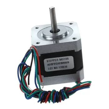 

42BYGHW609 Stepper Motor 1.7A Laser Grind Foam Plasma Cut Silver black