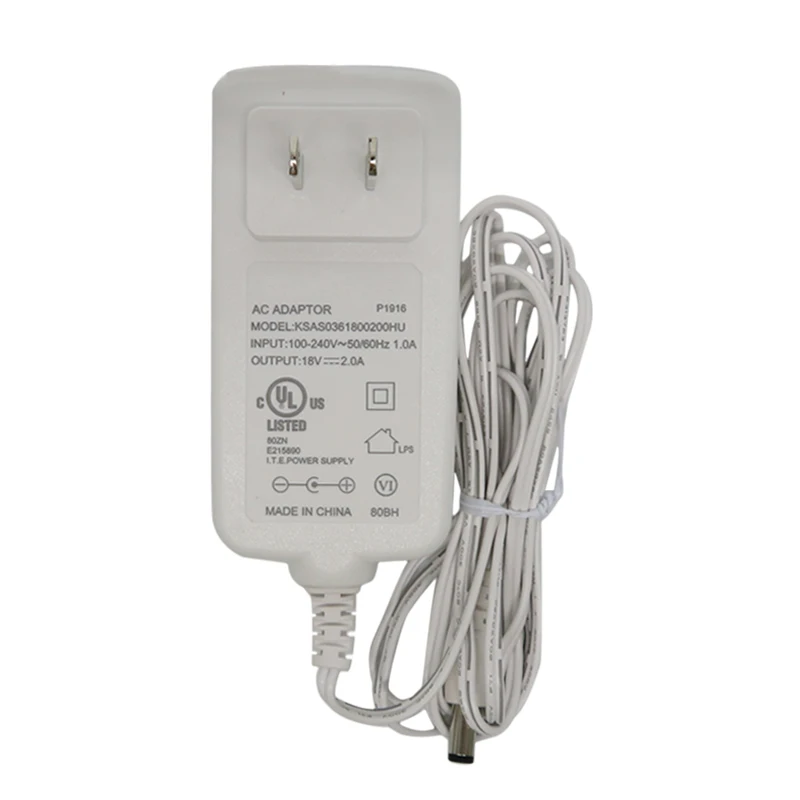 Для брукстоун KSAS0361800200HU блок питания 18V 2A адаптер зарядное устройство белый-б/у