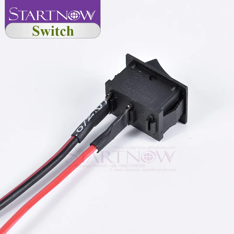 Переключатель ВКЛ./ВЫКЛ. SPST 6A/250V 10A/125V переключатель лодки с проводом 2 Pin черный